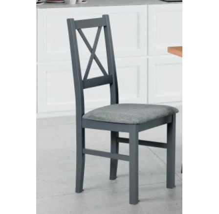 NIEL 10 - jedálenská stolička (NILO 10) - grafitová / sivočierna látka č. 17X - kolekcia "DRE" (K150-Z)