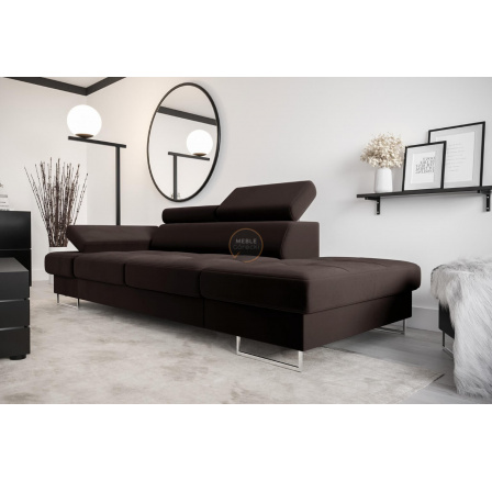 Sofa GALAXY II leňoška 235 cm - hnedá, pravá strana Sofa GALAXY II leňoška 235 cm - hnedá, pravá strana