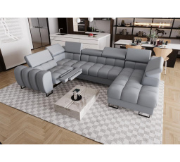 Rohová sedacia súprava ASPEN MAX II, relax 198x350x170 cm prírodná koža - ľavá, prírodná koža - voliteľná farba