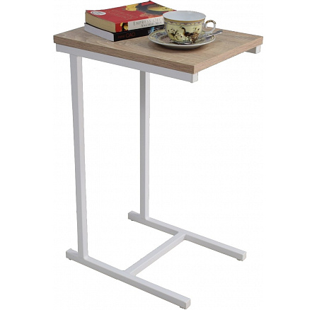 Odkladací stolík Loft II – v rôznych farbách - Dub Sonoma, Biely mat Odkladací stolík Loft II – v rôznych farbách - Dub Sonoma, Biely mat