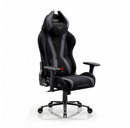 DIABLO CHAIRS X-HORN 2.0 >normálna< stolička BURNED BLACK