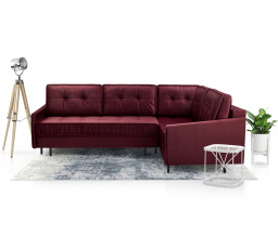Rohová sedacia súprava P Aladin - vínová