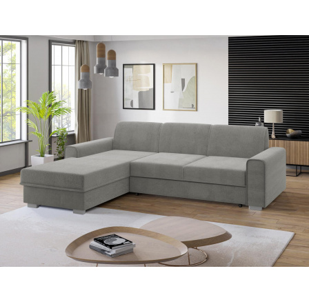 Rohová sedacia súprava Lubor L svetlosivá