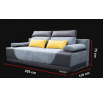 Pohovka Gréta béžová Aston 23/Soft 066