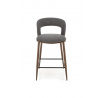 Barová stolička H114, Sivá/Orech