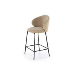 Barová stolička H124, béžová/čierna