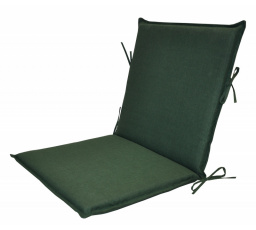 Vankúš pre záhradné kreslo UNI s nízkym operadlom - tmavozelená látka