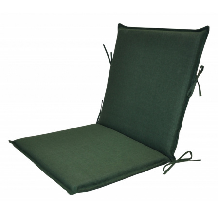 Vankúš pre záhradné kreslo UNI s nízkym operadlom - tmavozelená látka