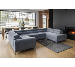 Rohová sedacia súprava v tvare U LOUIS, Gojo 40 Pravá