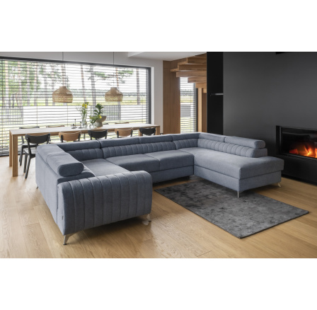 Rohová sedacia súprava v tvare U LOUIS, Gojo 40 Pravá