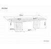 LAVICA SELENA ECRU 130X80