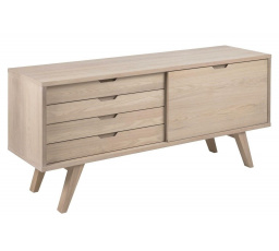 Komoda A-line bielený dub