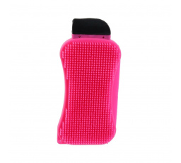 Škrabka so silikónovou hubkou ružová