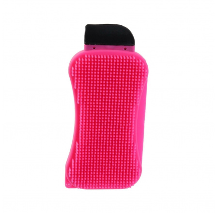 Škrabka so silikónovou hubkou ružová