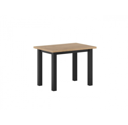 Stôl dub zlatý craft/čierny 70x100 MONTE