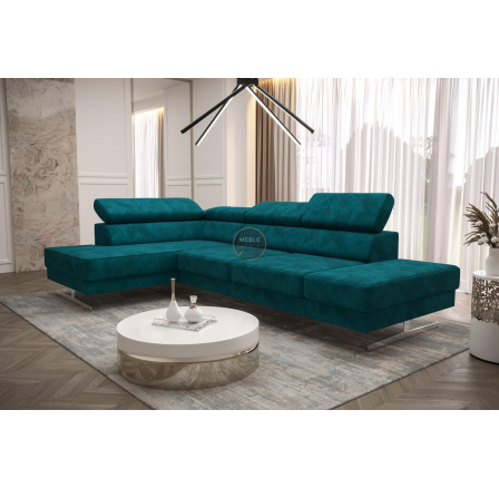 Rohová sedacia súprava EMPORIO MINI 300x180 - ľavá, tyrkysová Rohová sedacia súprava EMPORIO MINI 300x180 - ľavá, tyrkysová