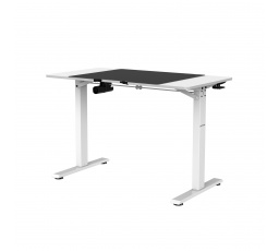 Stôl s elektrickým nastavením výšky EGON, 1100 x 720 x 600 mm, biely