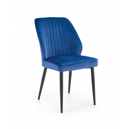 Jedálenská stolička K-432, modrý zamat