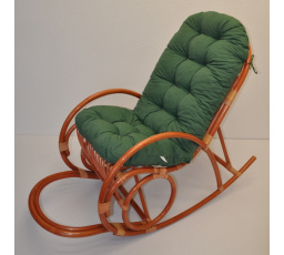 Vankúš pre hojdacie kreslo tmavozelené odlesky