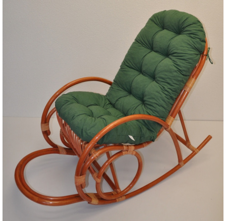 Vankúš pre hojdacie kreslo tmavozelené odlesky