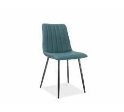 Jedálenská stolička ALAN, čierna/zelená 122