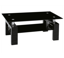 Konferenčný stôl LISA II v čiernej farbe/čierny lak 110x60x55