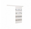 Posuvné dvere na stenu MILOU 86 White+White Lacobel
