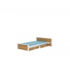 Posteľ ALDEX SHELF 180x80 Biela+Artisan