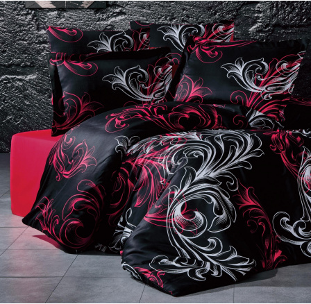 Saténová obliečka na vankúš Atlantis red 70x90