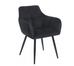 PREDPREDAJ -15% do 30.09 ! Stolička velvet čierna K40-FXJG