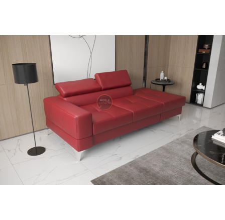 Sofa TOSCANIA II leňoška 205 cm prírodná koža - červená koža, pravá strana Sofa TOSCANIA II leňoška 205 cm prírodná koža - červená koža, pravá strana