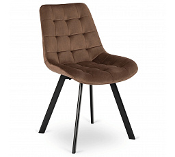 Stolička RICK Hnedá Zamatová