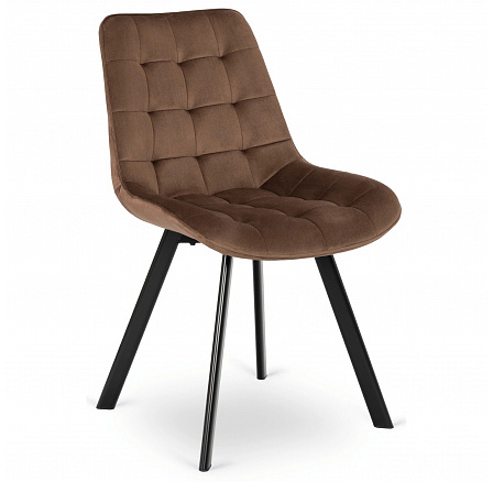 Stolička RICK Hnedá Zamatová
