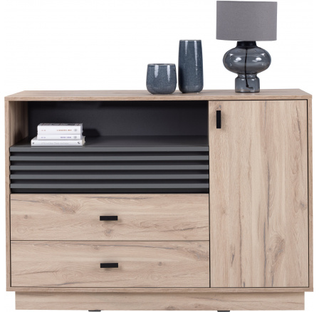 Komoda ALLMO AL-7, dub Estana light/Antracite Komoda ALLMO AL-7, dub Estana light/Antracite