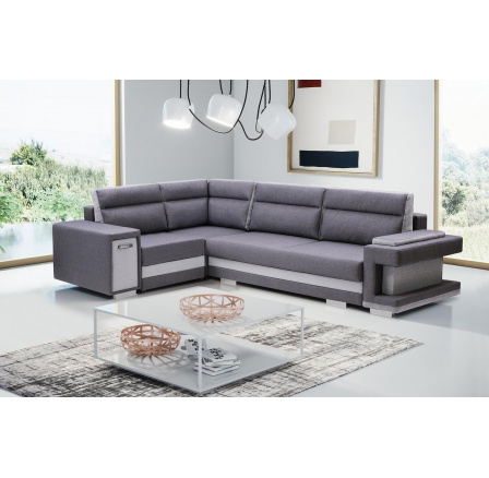 Rohová sedacia súprava Andy 1 ľavá sivá