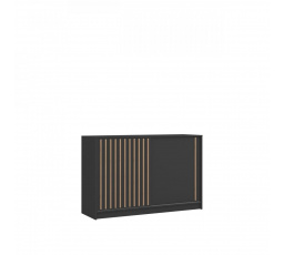 Komoda RONY 150, Dub wotan/Čierna