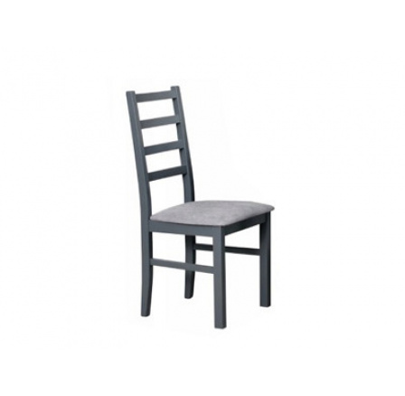NIEL 8 - jedálenská stolička (NILO 8) - grafitové drevo/látka 1X sivá - kolekcia "DRE" (K150-Z)