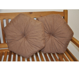 Vankúš hviezda hnedý set 2 kusy