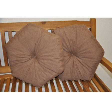 Vankúš hviezda hnedý set 2 kusy