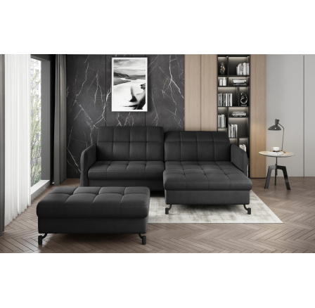 Rohová sedacia súprava LORELLE + Taburet Monolith 97 110x200 Pravý 1 Rohová sedacia súprava LORELLE + Taburet Monolith 97 110x200 Pravý 1