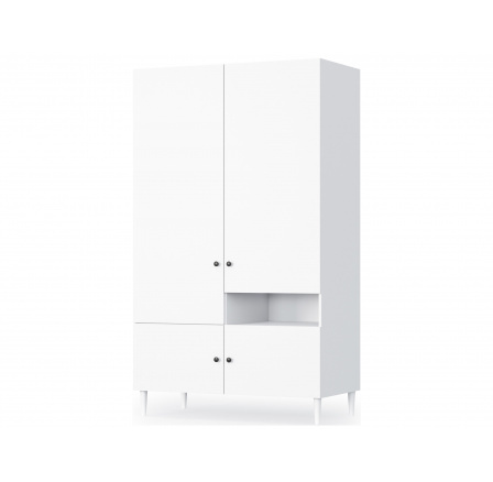 Skriňa DULLUM 120, biela/biela