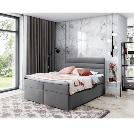 Boxspring posteľ SOFTY 180x200 cm, Mat Velvet 85 Boxspring posteľ SOFTY 180x200 cm, Mat Velvet 85