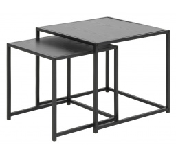 Sada konferenčných stolíkov Seaford čierne