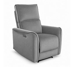 PREDPREDAJ -15% do 09.10 ! Elektricky polohovateľné relaxačné kreslo velvet šedé FR9-FXJG