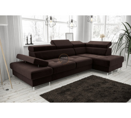 Rohová sedacia súprava GALAXY MINI 170x280 - hnedá, pravá