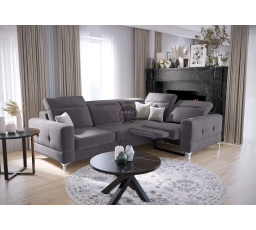 Rohová sedacia súprava MALIBU, relax s funkciou spania 185x250 cm - voliteľný odtieň, pravá