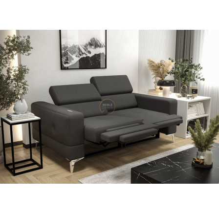 Sofa TOSCANIA II, relax 185 cm - sivá