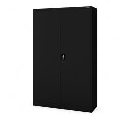 Kancelárska kovová skriňa na dokumenty čierna JAN II, 1150 x 1850 x 400 mm