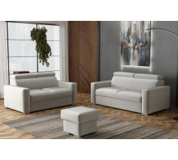 Sedacia súprava Petrit 3+2+taburet Paros svetlosivá