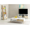 TV komoda RETRO 383, Biela/Dub